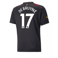 Manchester City Kevin De Bruyne #17 Fotballklær Bortedrakt 2022-23 Kortermet